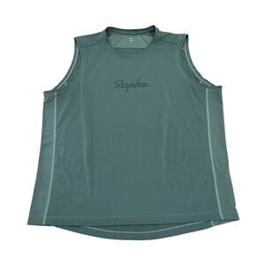 Rapha Indoor Training T Shirt Mens Size 2XL Green Sleeveless Mesh